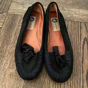 Lanvin suede moccasins